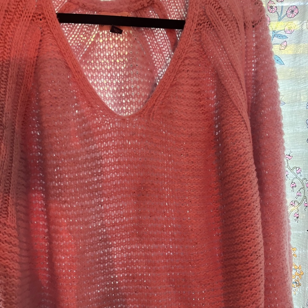 Coral Comfy Sweater!